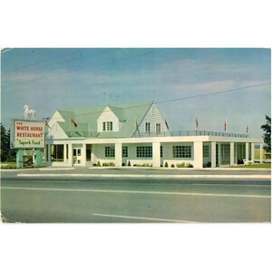 The White Horse Restaurant Paris Ontario Canada Postcard